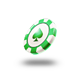 tessa hunt and the mission monte carlo green chip symbol icon