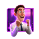 the bonus day happy man symbol icon