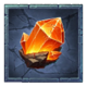 the dawn is coming fire crystal symbol icon