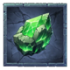 the dawn is coming green crystal symbol icon