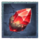the dawn is coming red crystal symbol icon