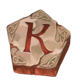 the green knight camelot gold k symbol icon
