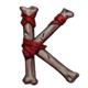 the grim reaper k symbol icon