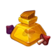 the shining globe gold potion symbol icon