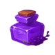 the shining globe purple potion symbol icon