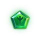 thor power coins green rune gem symbol icon