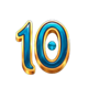 three pots of the genie 10 symbol icon