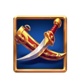three pots of the genie sword symbol icon