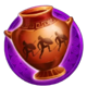 three trojan horses warrior vase symbol icon