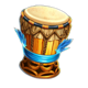 tiki tiki boo boo drum symbol icon