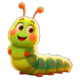 tiny warriors caterpillar symbol icon
