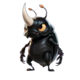 tiny warriors rhino beetle symbol icon