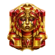 tomb of gold reimagined red face symbol icon