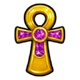 tomb of mystery cross symbol icon