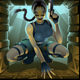 tomb raider lara symbol icon