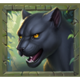 totem flame black panther symbol icon