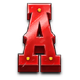 track n gold a symbol icon