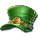 track n gold hat symbol icon