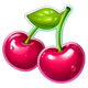 train of gold xmas cherries symbol icon