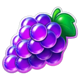 train of gold xmas grapes symbol icon