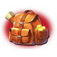 treasure explorer rucksack symbol icon