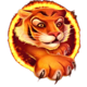 trick arena tiger flame symbol icon