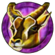 triple troves rhino antelope symbol icon