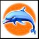 twin win dolphin symbol icon