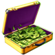 unusual suspects ultra link and win money briefcase symbol icon