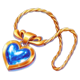 valentine storm blue heart necklace symbol icon