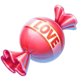 valentine storm love candy symbol icon