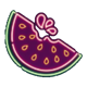 vegas kingmaker 20 neon watermelon symbol icon