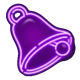 vegas kingmaker 40 neon bell symbol icon