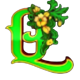 versailles glamour affair green floral l symbol icon