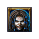 voodoo gold witch symbol icon