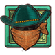 wanted dead or a wild bandit symbol icon