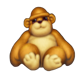 whack a fluffy gorilla symbol icon