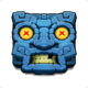 wheel of mictlan blue mask symbol icon