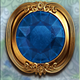 white rabbit 2 gem blue symbol icon
