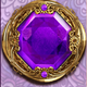 white rabbit 2 gem purple symbol icon