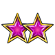 wild 27 extreme stars pink symbol icon