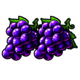 wild 27 halloween purple grapes symbol icon