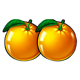 wild 27 halloween two oranges symbol icon