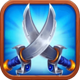wild cannon swords symbol icon