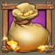 wild falls sack of gold symbol icon