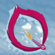 wild fishing pink fish symbol icon