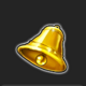 wild hot 40 free spins bell symbol icon