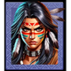 wild spirit deluxe native warrior girl symbol icon