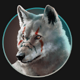 wild spirit wolf symbol icon