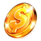 win storm deluxe gold coin symbol icon